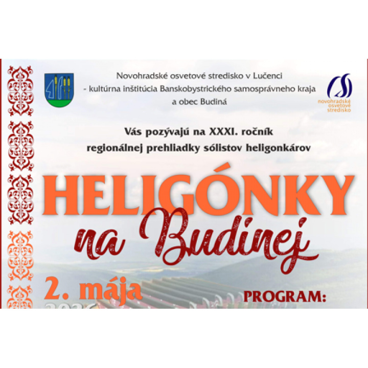  POZVÁNKA  -HELIGÓNKY NA BUDINEJ 2.máj 2026