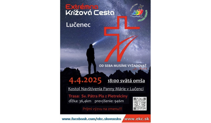 Extrémna Krížová Cesta Lučenec 04.04.2025
