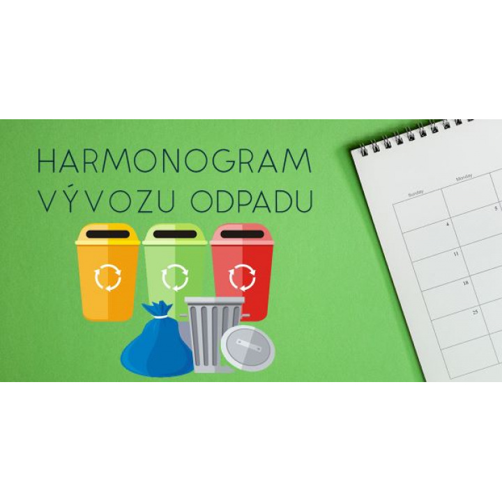Harmonogram vývozu komunálneho odpadu a triedeného odpadu v obci Lehôtka na rok 2026