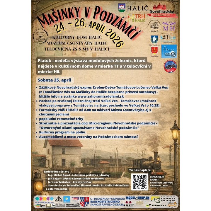 MAŠINKY V PODZÁMČÍ 24.-26.april 2026