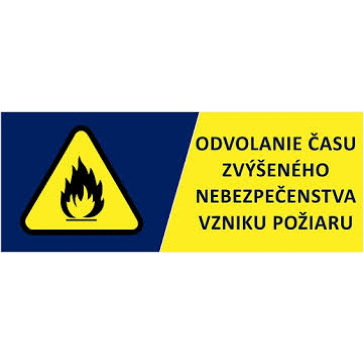 Odvolanie času zvýšeného nebezpečenstva vzniku požiarov od 11.05.2026