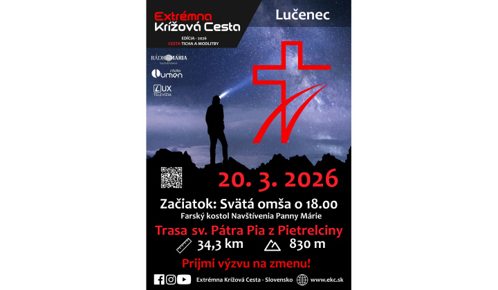POZVÁNKA -EXTRÉMNA KRÍŽOVÁ CESTA  20.03.2026