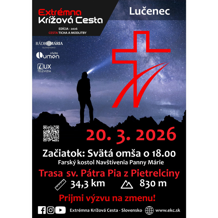 POZVÁNKA -EXTRÉMNA KRÍŽOVÁ CESTA  20.03.2026