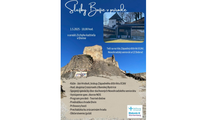 SLUŽBY BOŽIE V PRÍRODE 01.05.2025 Divín